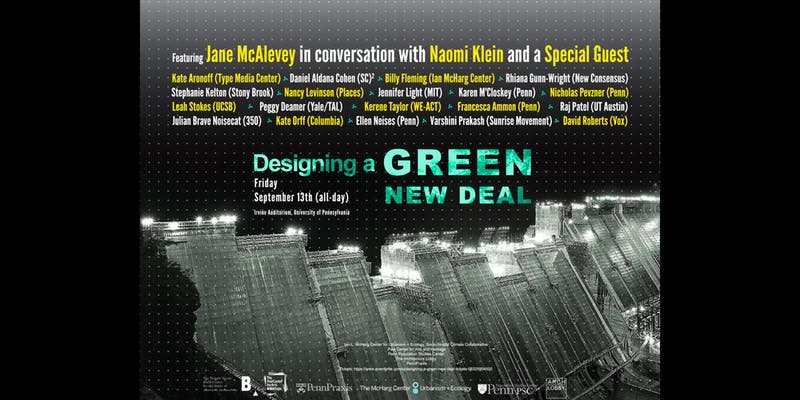 Designing a Green New Deal Flyer