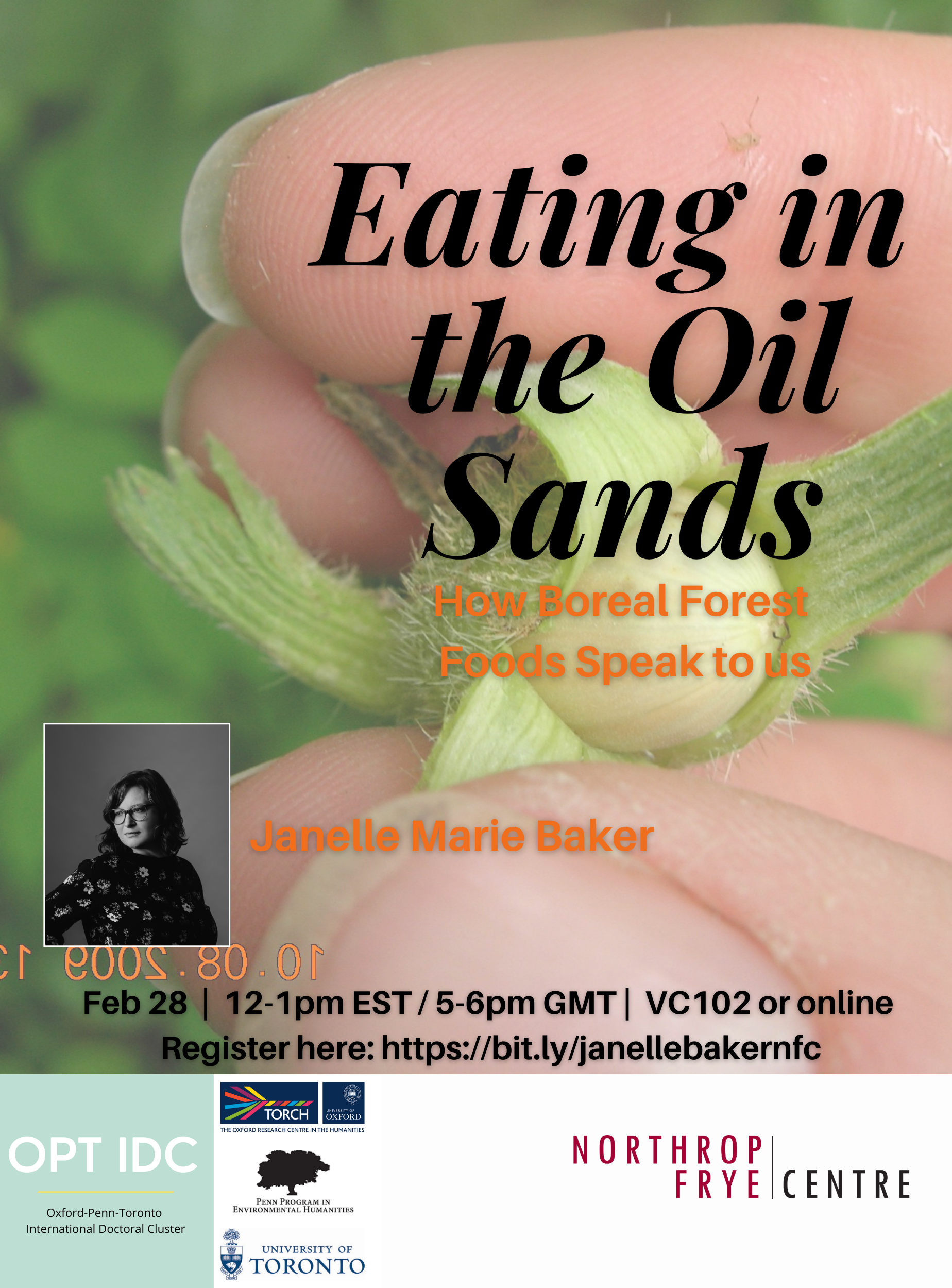 "Eating the Oil Sands" event poster