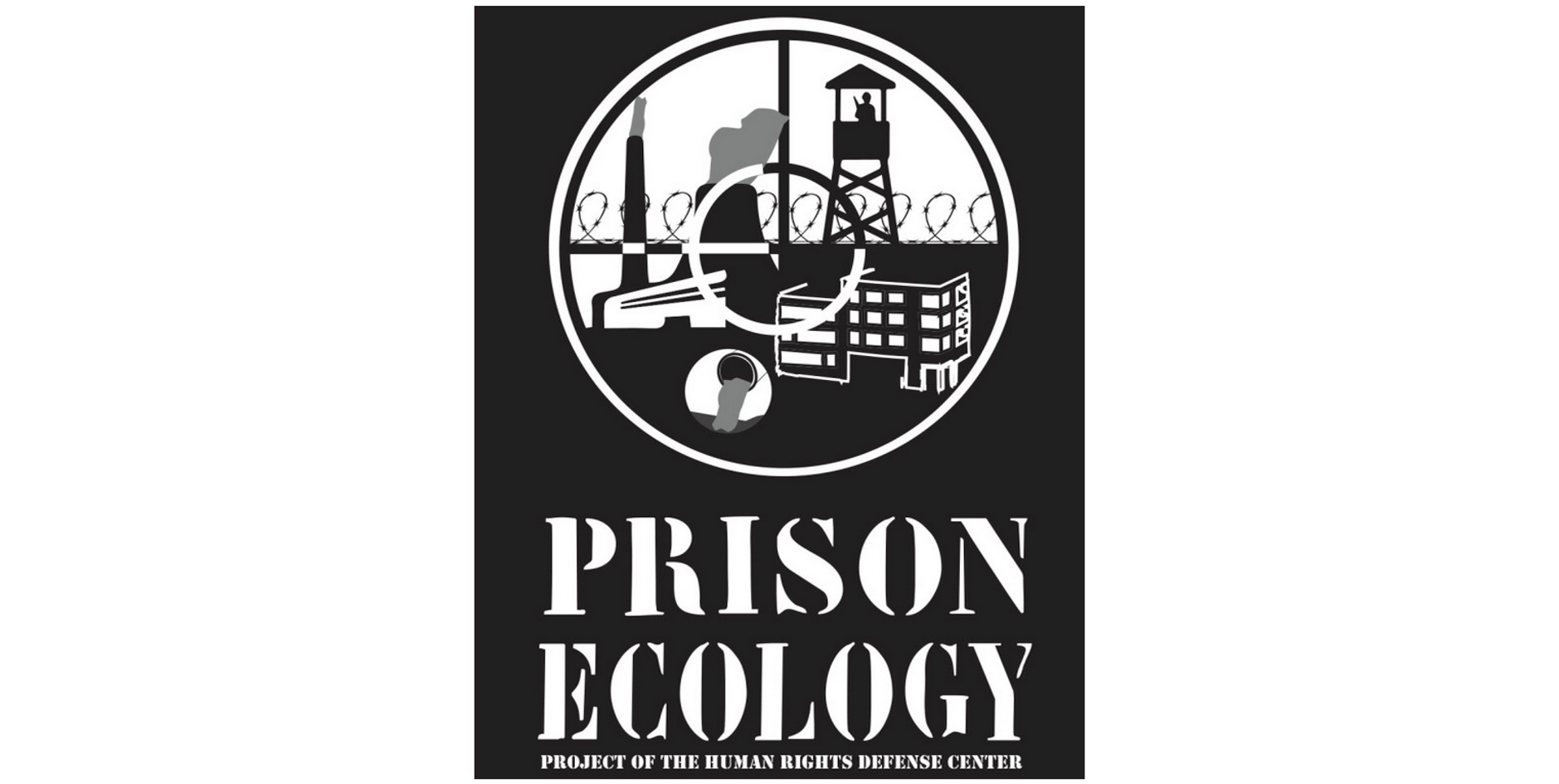 "Prison Ecology: Project of the Human Rights Center" program logo
