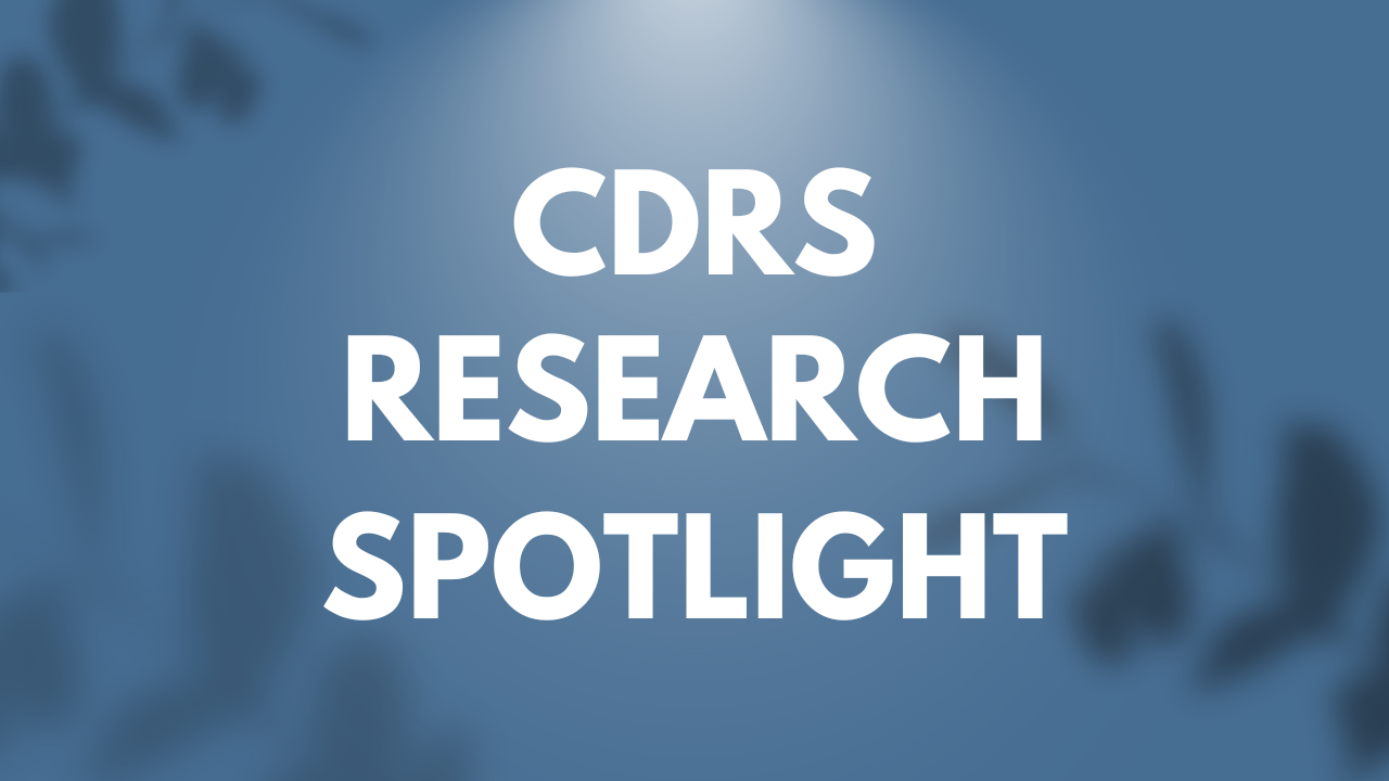 Text, "CDRS Research Spotlight."