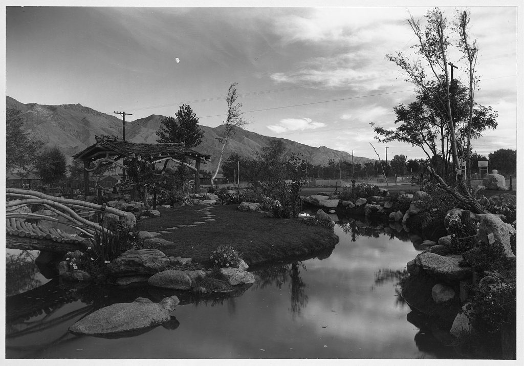 A community garden in Manzanar internment camp. Photography by Ansel Adams, 1943. Courtesy of the Library of Congress.