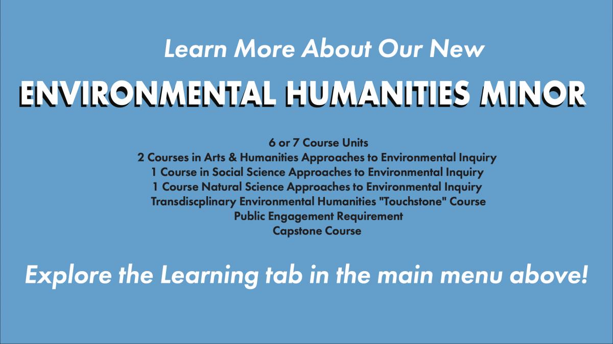Environmental Humanities Minor description 