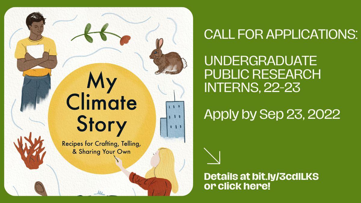 Call for Applications: Undergrad Public Research Interns. Click here for details!